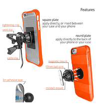 Load image into Gallery viewer, Ventev Black Magdock 360 Dashmount
